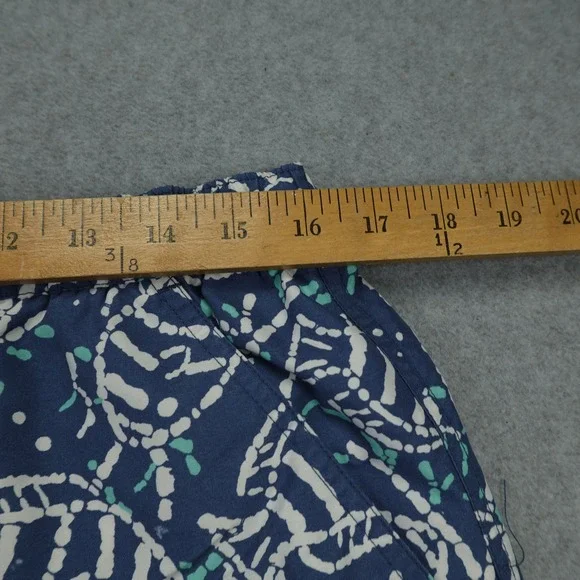 Vineyard Vines Swim Trunks Mens Small Blue Fish Skeleton Board Shorts - Picture 9 of 11